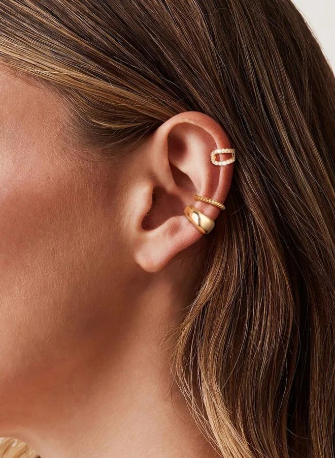 Take Two 3-Piece Non Piercing Hoop Earrings Set