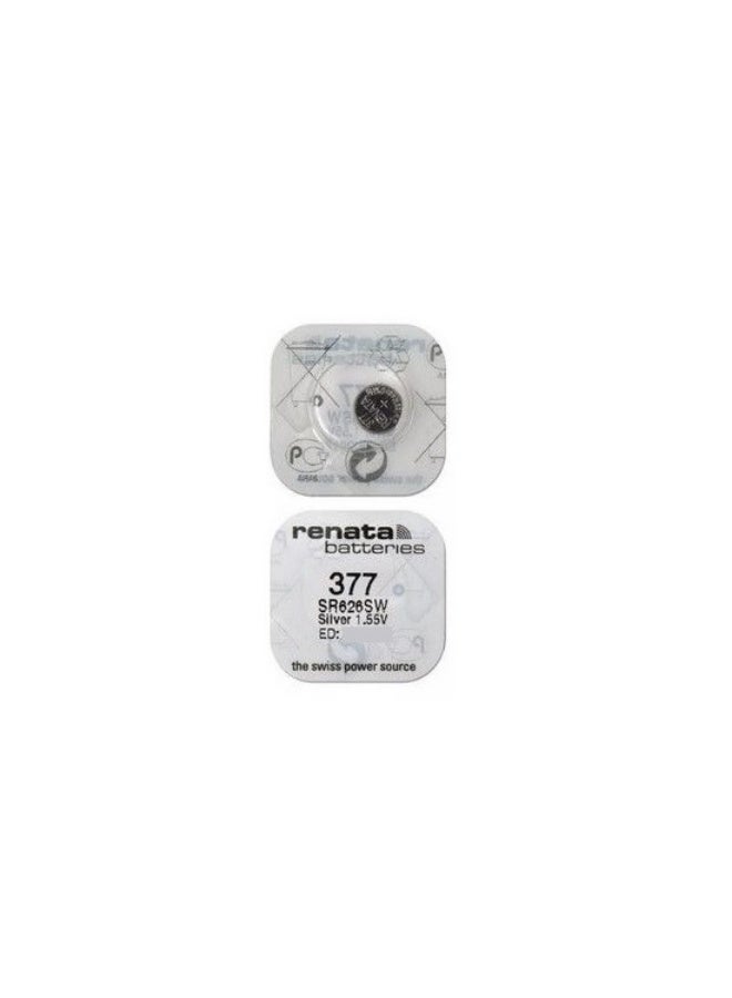 Renata 2-Pieces Renata 377 Watch Battery (SR626SW), Silver Oxide 1.55V Battery - Image 2