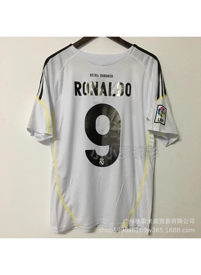 09-10 Real Madrid No. 9 Ronaldo + Chapter) Football Jersey - Image 1
