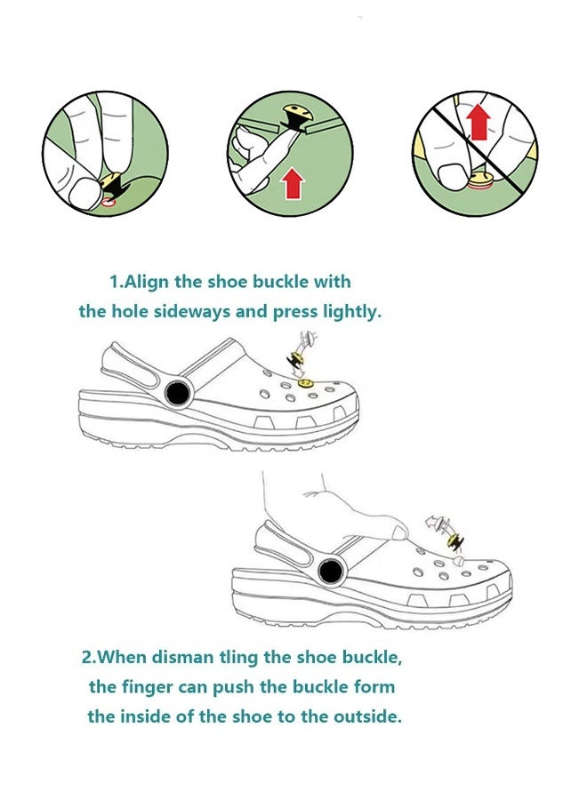 10 قطع من زينة الأحذية اللامعة - مع زهرة حذاء أرنب ماسية - مع زهرة ماسية - زهرة حذاء قلب الخوخ - زينة سلسلة - هدايا - Image 3