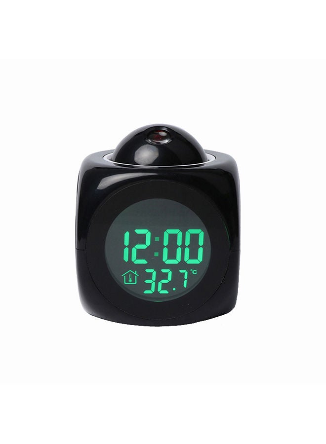 NIBEMINENT Multi-Function LED Alarm Clock With Thermometer Snooze Function And Usb Cable Black 10.7 x 9 9cm - Image 2