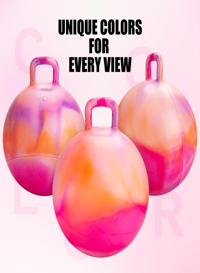 INPODAK Hopper Ball 18 Inch Bouncy Ball with Handle for Kids, Hippity Hop Jumping Bounce Hopping Toy for Boys Girls Ages 3-6 Includes Pump and Gift Box Great Gift for Birthday - Image 5
