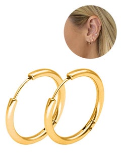Bluelans Stainless Steel Punk Hoop Earrings, Circular Earrings, Daily, Simplicity, Ear Jewelry 