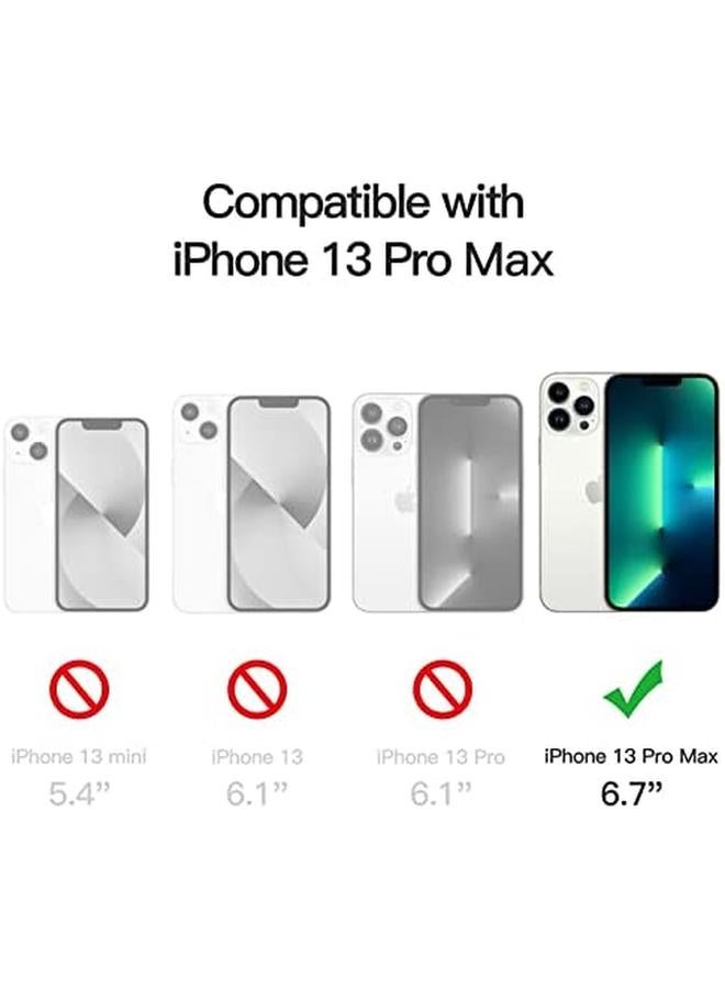 Jetech Magnetic Case For Iphone 13 Pro Max 6.7 Inch Compatible With Magsafe Wireless Charging Shockproof Phone Bumper Cover Anti Scratch Clear Back Clear - Image 2