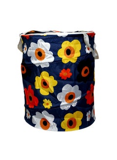 Rahalife Round Foldable Laundry Bag for Clothes with Lid Zip Closure and Carry Handle |Laundry Hamper Cloth Basket|Pop -up Cloth Hamper  - Image 1