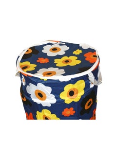 Rahalife Round Foldable Laundry Bag for Clothes with Lid Zip Closure and Carry Handle |Laundry Hamper Cloth Basket|Pop -up Cloth Hamper  - Image 3