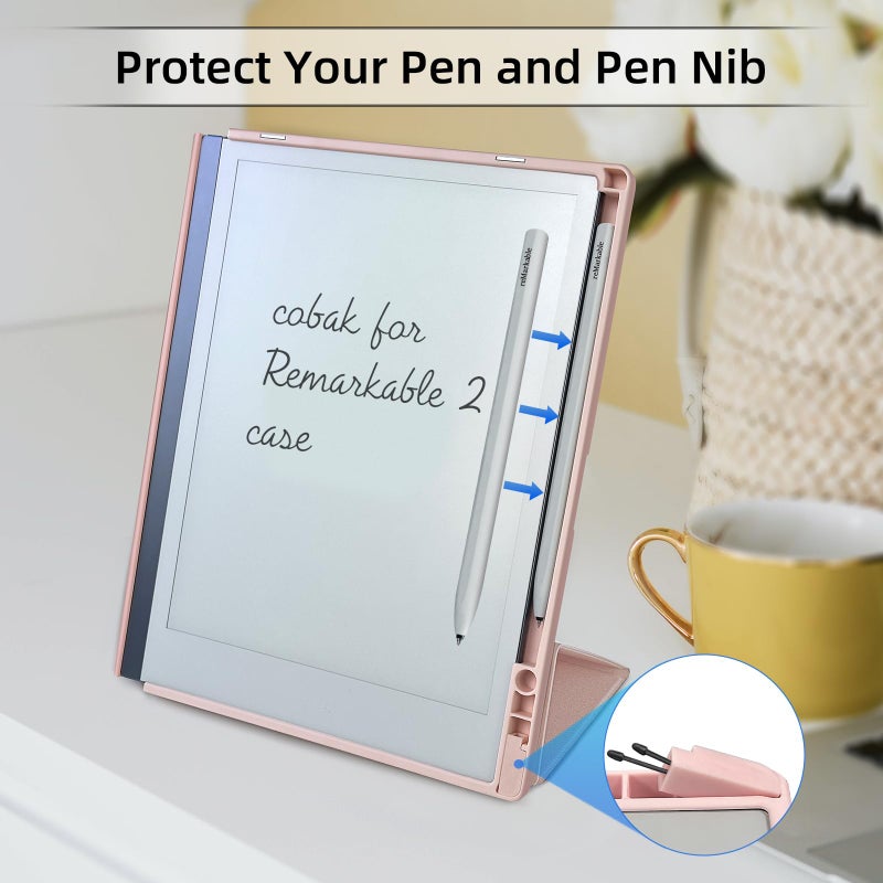 SSSÂ·GRGB Case for 10.3" Remarkable 2 Tablet, with Pen Holder and Multi-Angle Foldable Stand Feature, Compatible with Remarkable 2 Paper Tablet 10.3" 2020 Released - Image 4