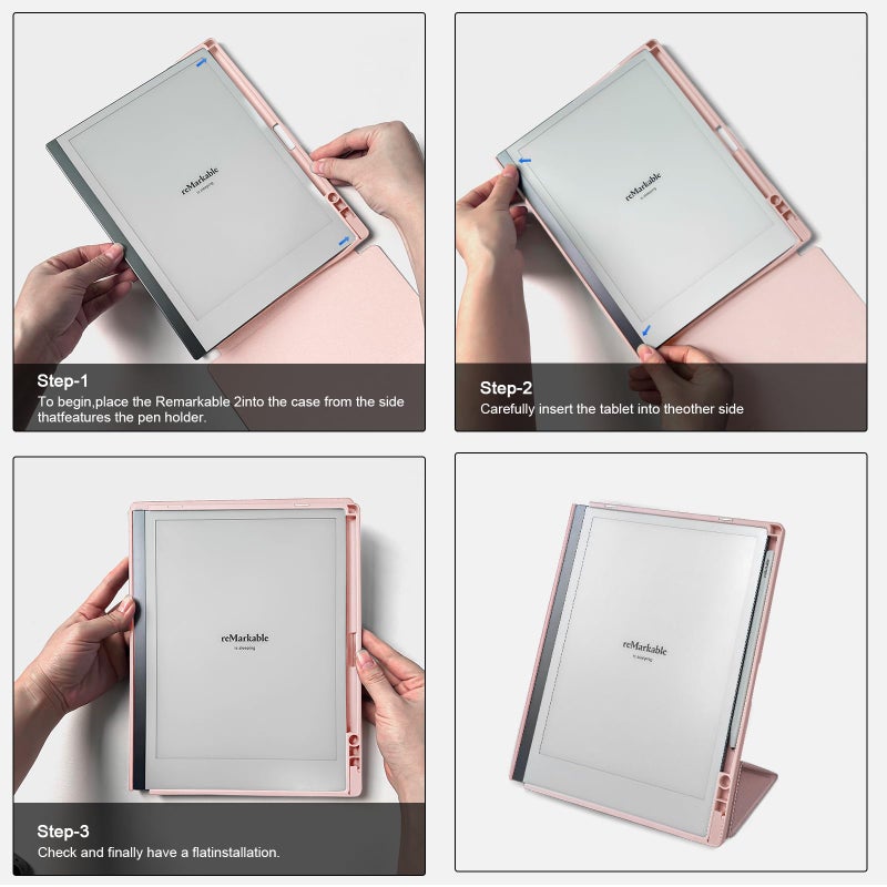 SSSÂ·GRGB Case for 10.3" Remarkable 2 Tablet, with Pen Holder and Multi-Angle Foldable Stand Feature, Compatible with Remarkable 2 Paper Tablet 10.3" 2020 Released - Image 5