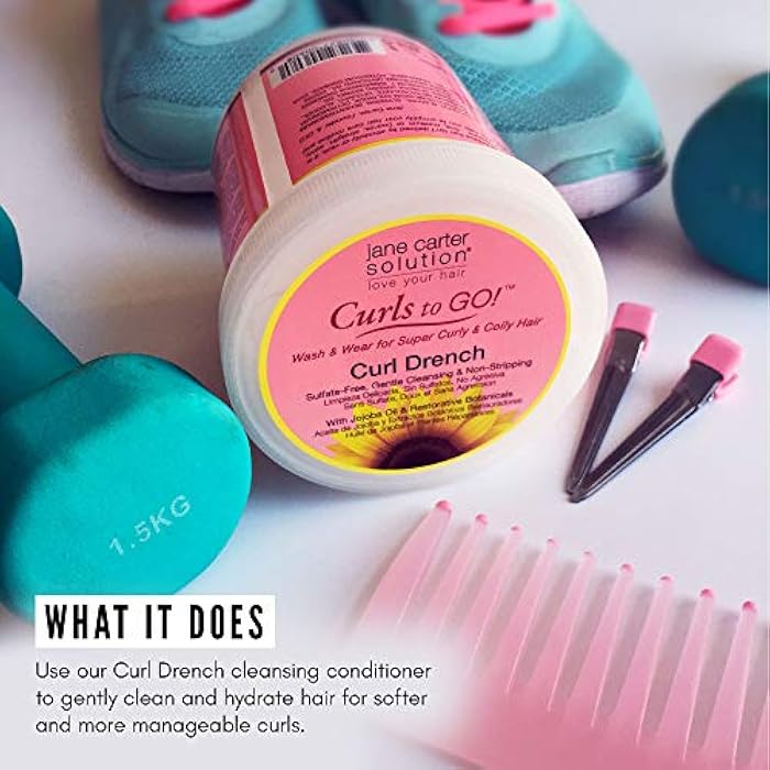 Jane Carter Solution Curl Drench Cleansing Co-Wash (16oz) - Hydrating, Nourishing, Reduce Frizz - Image 2