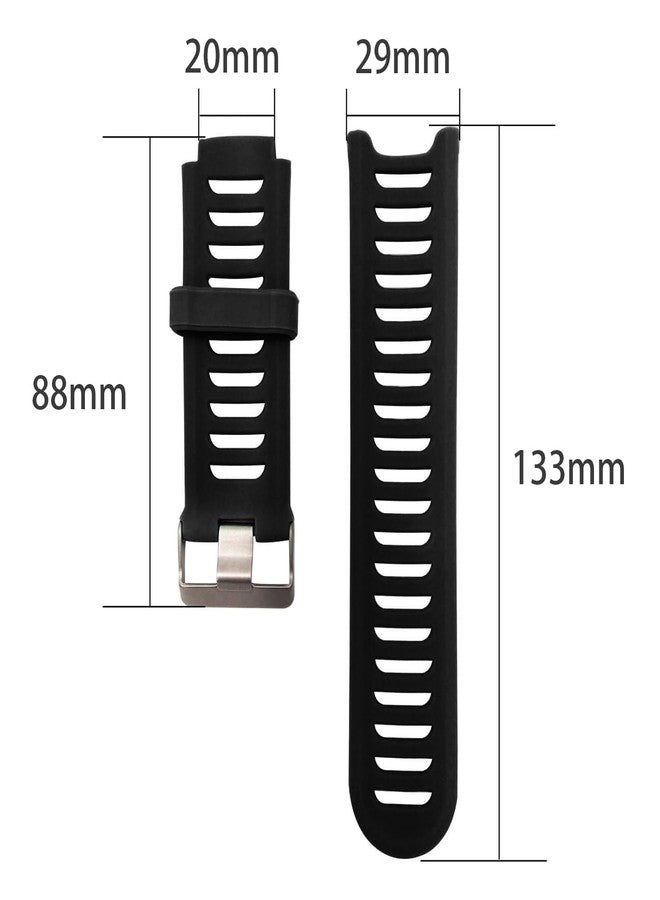 INF سوار ساعة سيليكون من INF متوافق مع ساعة Garmin Forerunner 910XT - Image 3