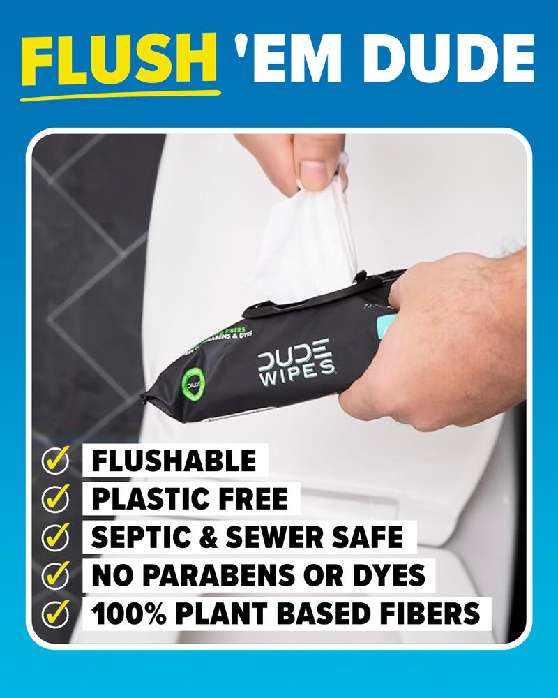 Zenwise Health Dude Wipes + Zenwise #2 Plus Bundle – 48 Flushable Wipes + 15 Digestive Enzymes with Probiotics and Prebiotics + 14 No Bloat Caps – for Digestive, Gut, and Butt Health - Image 3