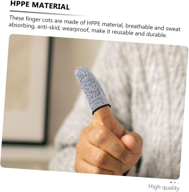 Safigle 4 أزواج أكمام واقية للأصابع مقاومة للقطع خفيفة الوزن للمطبخ والبستنة - Image 3