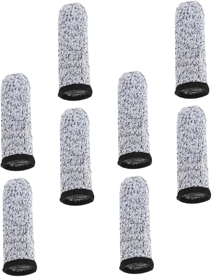 Safigle 4 أزواج أكمام واقية للأصابع مقاومة للقطع خفيفة الوزن للمطبخ والبستنة - Image 2