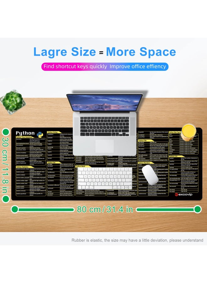 Excel English Shortcut Key Mouse Pad Customized Computer Office Special Same Style European And American Non-slip Table Pad-Color:300*800*3mm-Pattern:Buyer's Own Picture  - Image 2