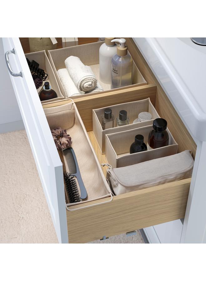 زبون منظمات الأدراج، مجموعة من 4 قطع، بيج - Image 3