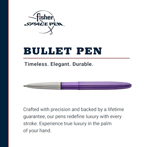 FISHER قلم فيشر سبيس بن رصاص، ضباب بنفسجي، قلم حبر جاف، نحاس، حبر أسود، علبة هدايا - Image 2