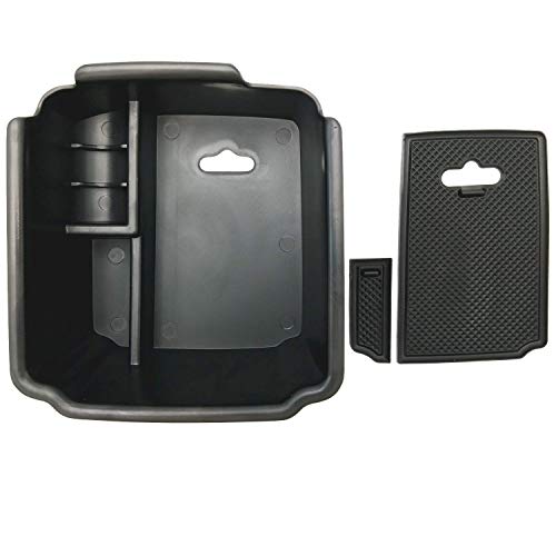 JOJOMARK Compatible with VW Tiguan 2018 2019 2020 2021 2022 2023 2024 and 2022 2023 2024 VW Taos Center Console Tray Organizer Insert ABS Armrest Box Secondary Storage - Image 5