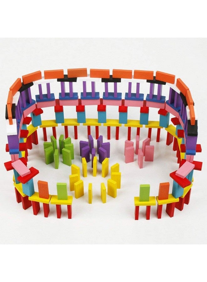 ماجيك واند لعبة ماجيك واند، 120 قطعة من مكعبات التكديس الخشبية الملونة للأطفال من عمر سنتين فما فوق، عبوة من 120 قطعة، متعددة الألوان - Image 5