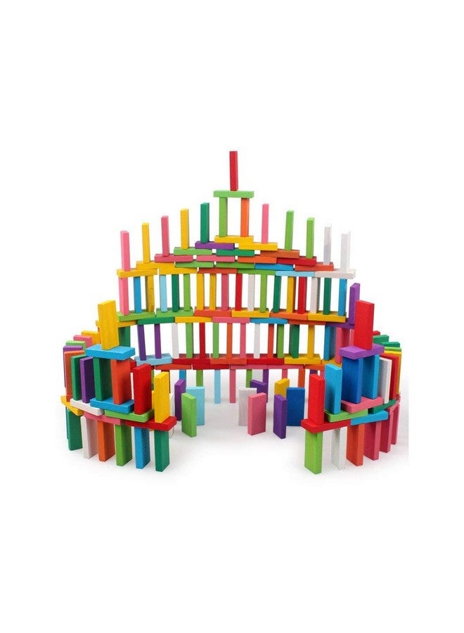 ماجيك واند لعبة ماجيك واند، 120 قطعة من مكعبات التكديس الخشبية الملونة للأطفال من عمر سنتين فما فوق، عبوة من 120 قطعة، متعددة الألوان - Image 3