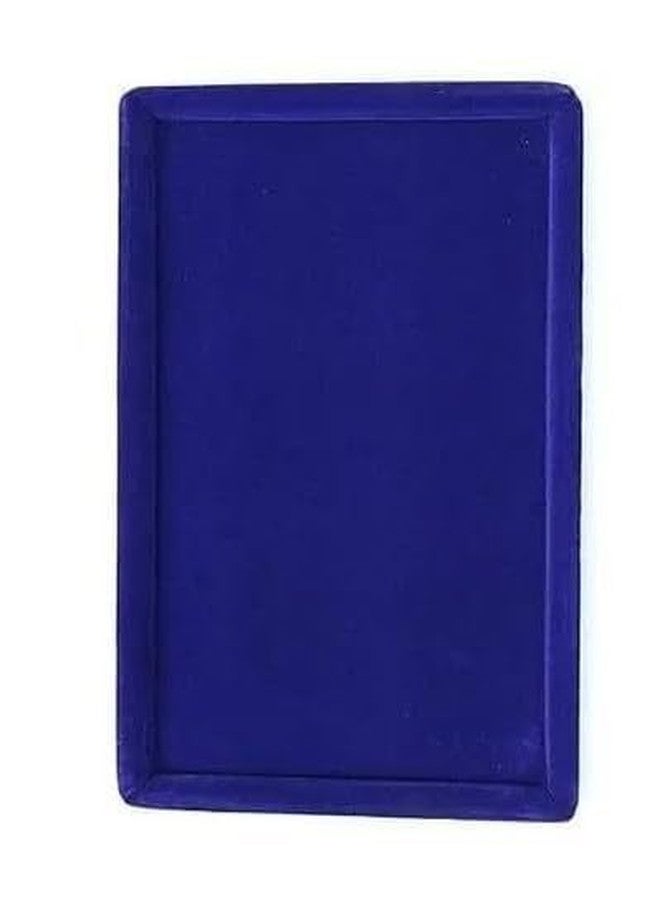 SENTONI Velvet Jewellery Finding Beading Tray Finding Display Organiser Perfect for Showcasing Rings Earrings Necklaces and Bracelets Jewellery Cosmetic Organizer Tray Pack of 2 (Blue, 14x10 Inch) - Image 2