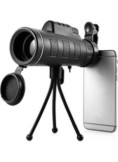 Profisher Monocular Telescope HD Binoculars Bak4 40X60 Tripod Phone Clip  - Image 1