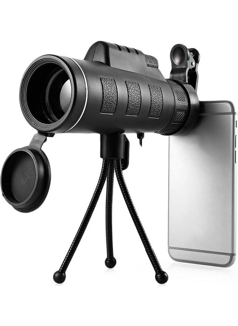 Profisher Monocular Telescope HD Binoculars Bak4 40X60 Tripod Phone Clip  - Image 1