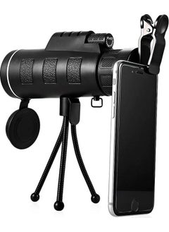 Profisher Monocular Telescope HD Binoculars Bak4 40X60 Tripod Phone Clip  - Image 2