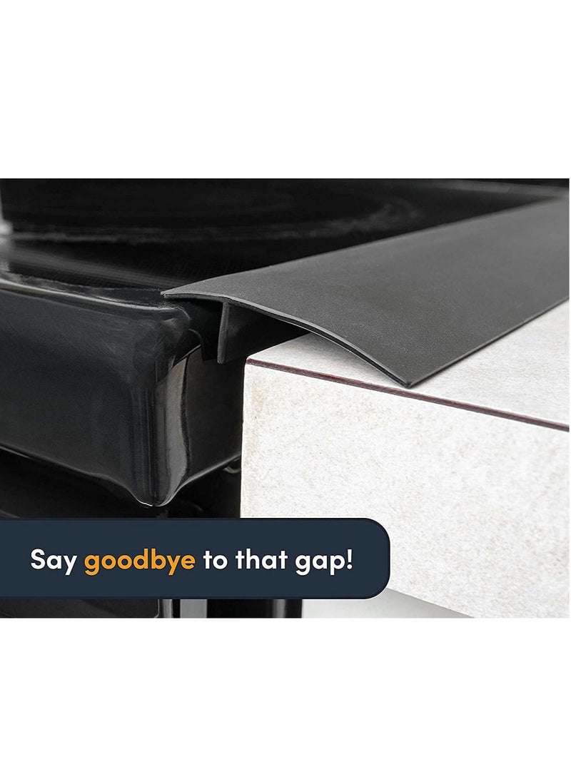 Excefore Silicone Stove Gap Covers (2 Pack), Heat Resistant Oven Gap Filler Seals Gaps Between Stovetop and Counter, Easy to Clean (25”)  - Image 5