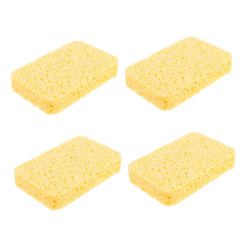 4Pcs Double Sided Cellulose Cleaning Sponges Kitchen Dishwashing Pads Highly Absorbent Decontamination Scrubbers For Sink Stove Dishes Cleaning - Image 2