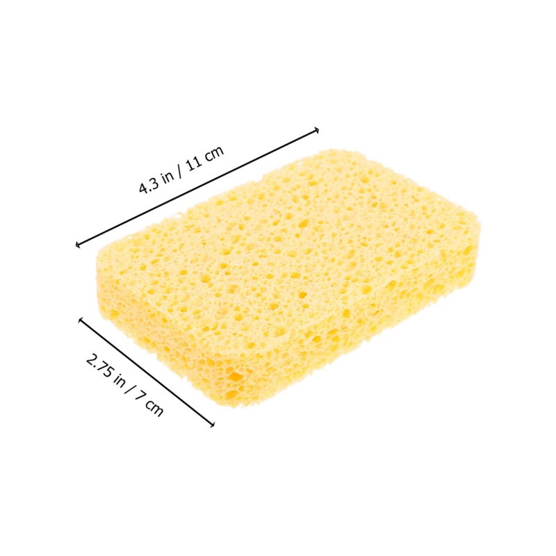 4Pcs Double Sided Cellulose Cleaning Sponges Kitchen Dishwashing Pads Highly Absorbent Decontamination Scrubbers For Sink Stove Dishes Cleaning - Image 4