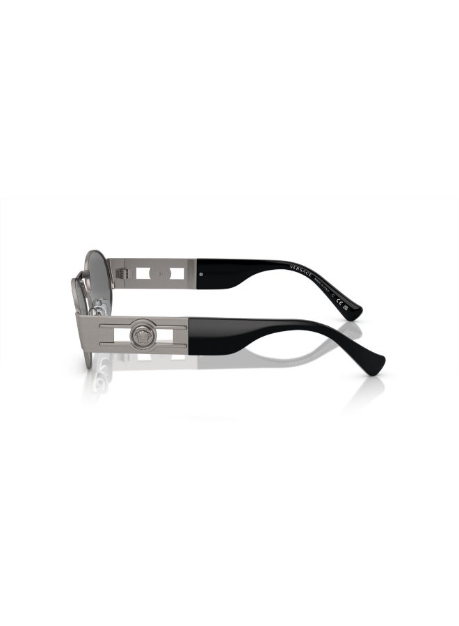 VERSACE Unisex VE2264 10016G Unisex Full Rim Oval Sunglasses - Image 2