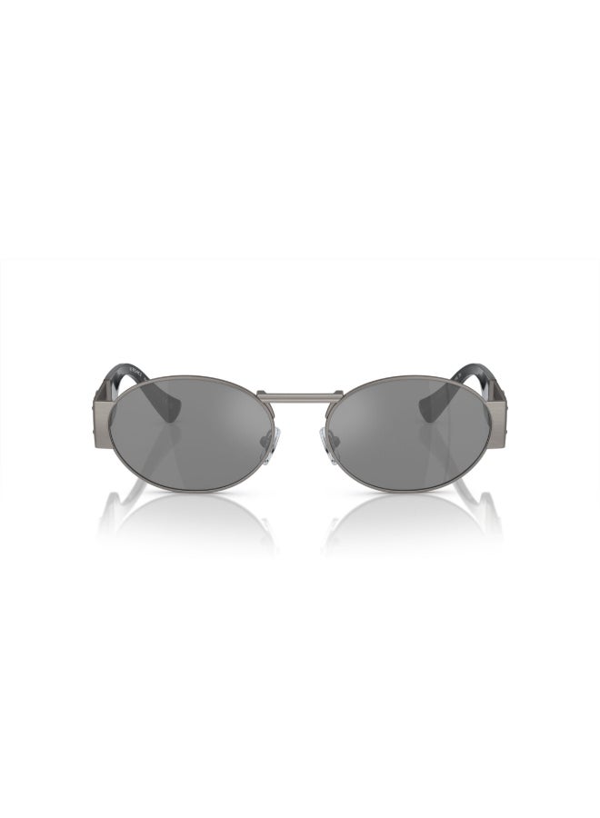 VERSACE Unisex VE2264 10016G Unisex Full Rim Oval Sunglasses - Image 3