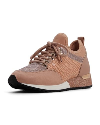 ALDO womens Courtwood Fashion Lace Up Sneaker, Rose Gold, 11 US - Image 1