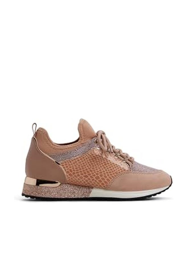 ALDO أحذية ألدو النسائية كورتوود فاشن لاسي أب سنيكر، وردي ذهبي، 11 أمريكي - Image 1
