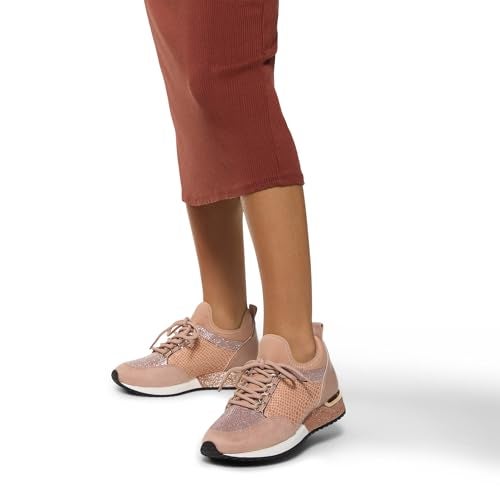 ALDO أحذية ألدو النسائية كورتوود فاشن لاسي أب سنيكر، وردي ذهبي، 11 أمريكي - Image 3
