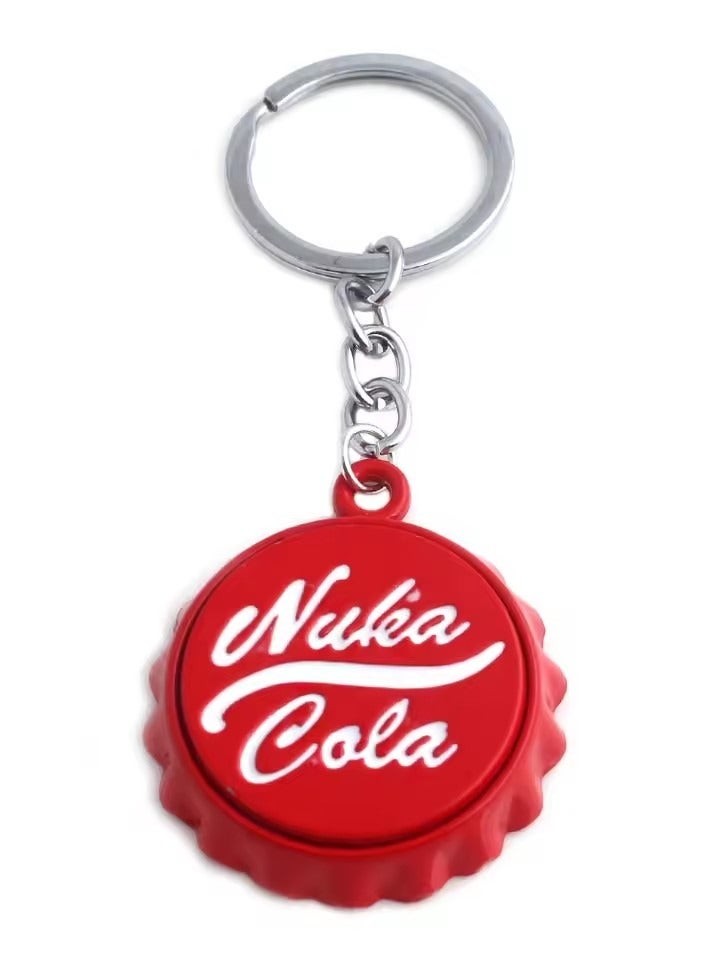 Goolsky Cola Toys Keychain Red Personalized Car Keyring Bottle Cap Key Chain for Women Men  - Image 1