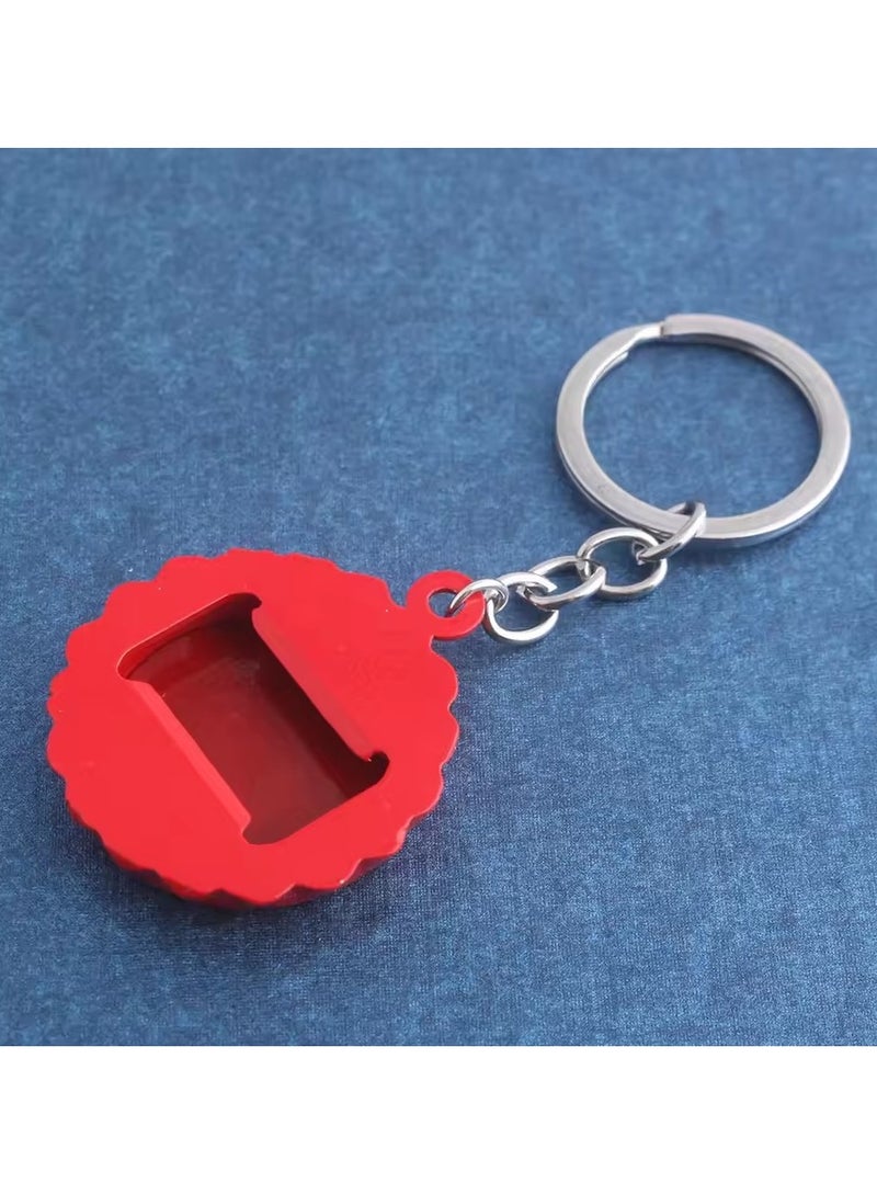 Goolsky Cola Toys Keychain Red Personalized Car Keyring Bottle Cap Key Chain for Women Men  - Image 3