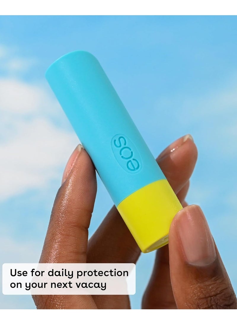 إي أو اس EOS مرطب شفاه طبيعي بعامل حماية من الشمس 15 - اناناس وجوز الهند، حماية يومية، مقاوم للماء، 0.14 اونصة، 0.35 أونصة سائلة  - Image 4