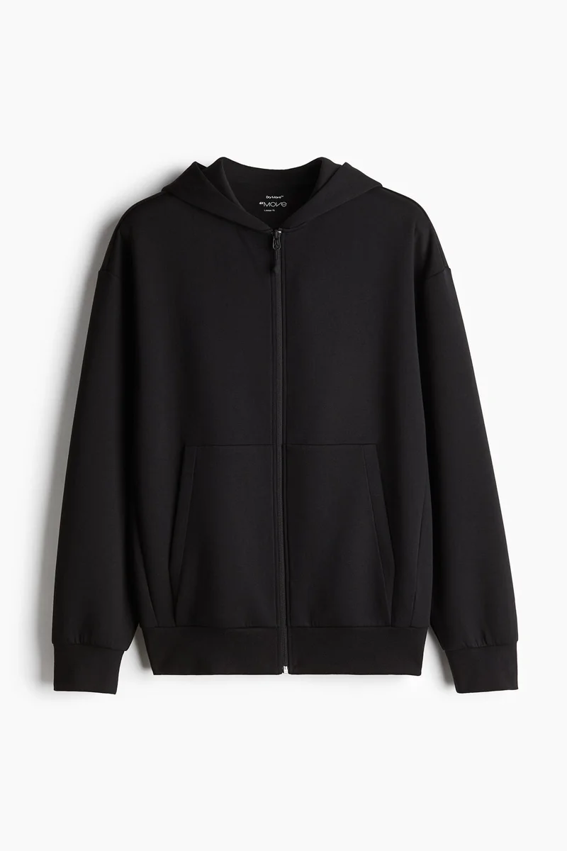 H&M DryMove™ Zip-through sports hoodie