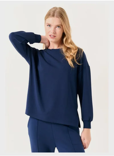 Jimmy Key Crew Neck Overszied Sweatshirt