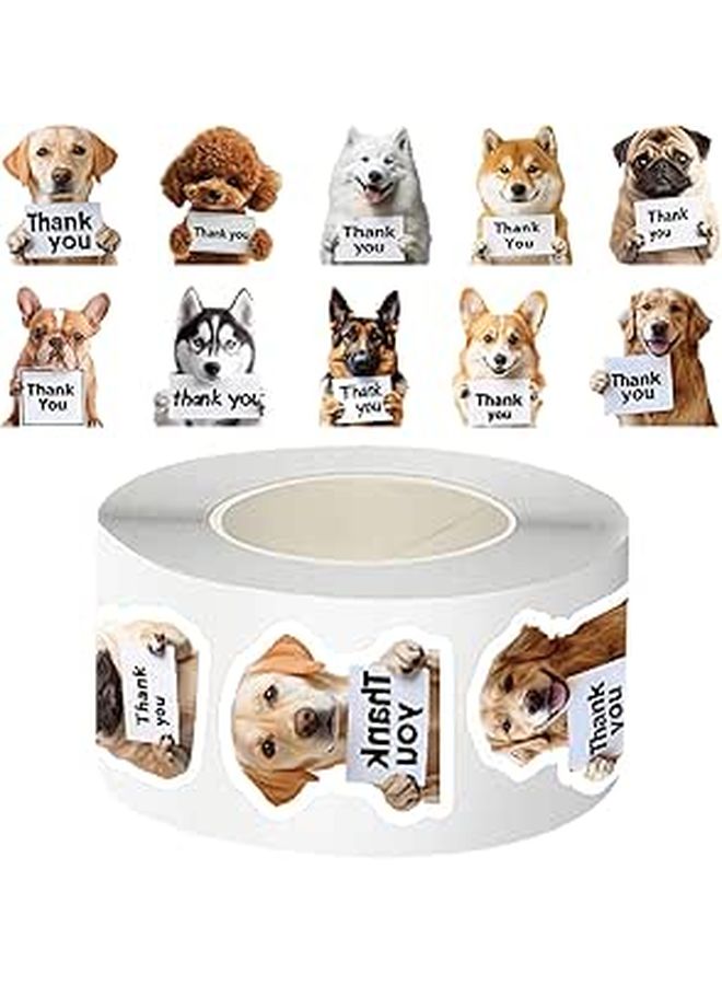 500 Pcs Thank You Animal Stickers Waterproof Laptop Stickers for Kids Teens Adults - Image 1
