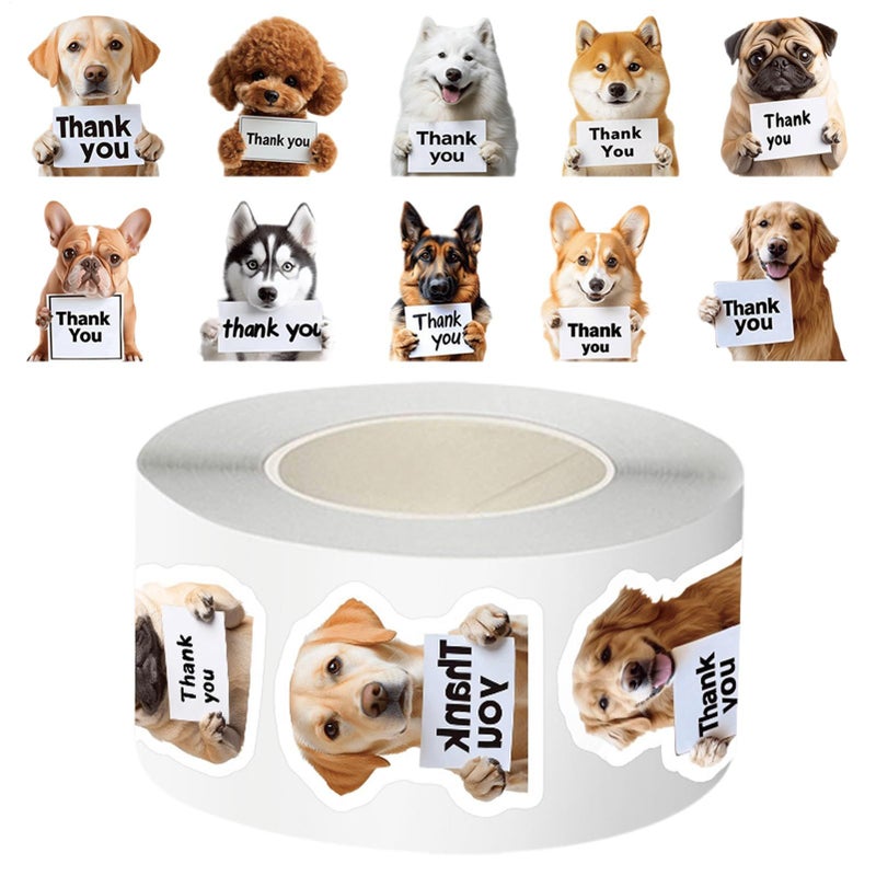 500 Pcs Thank You Animal Stickers Waterproof Laptop Stickers for Kids Teens Adults - Image 2