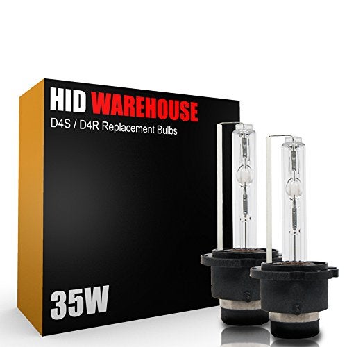 HIDWarehouse HID Xenon Replacement Bulbs D4S D4R D4C 6000K Light Blue 1 Pair