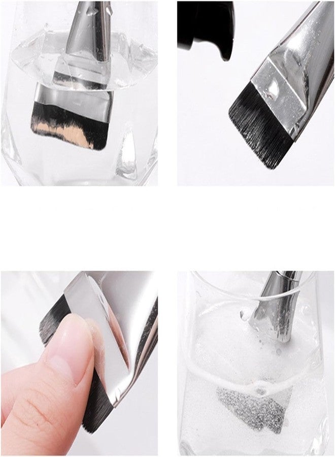 Ruby Face Rubyface Flat Foundation Brush, Ultra Thin Flat Head Strong Thin Brushes - Makeup Sponges Puff Included, Complete Foundation Brush Set for Women Girls - Image 4