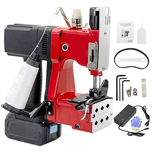 SDRTOP Battery Bag Sewing Closing Machine Cordless Portable Bag Closer Stitcher Packing Machine for Burlap Sack, Canvas,Feed Sacks,Rice Bags, PP Woven Kraft Paper Bag SDRTOP - Image 1