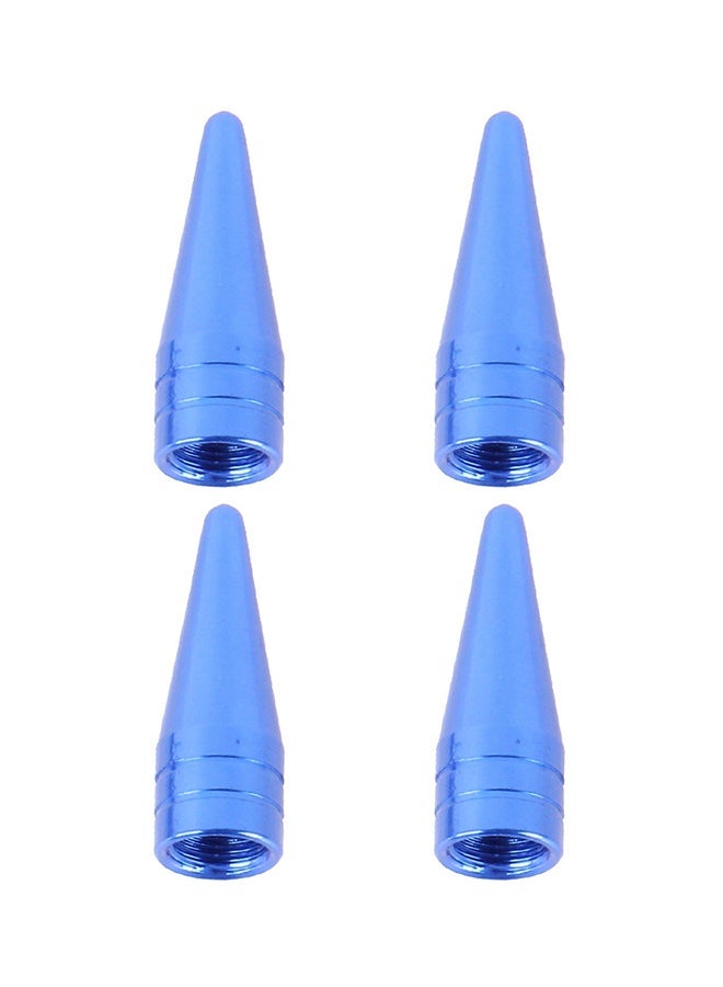 NIBEMINENT 4-Piece Sharp Mouth Shaped Car Tire Valve Cap  - Image 1