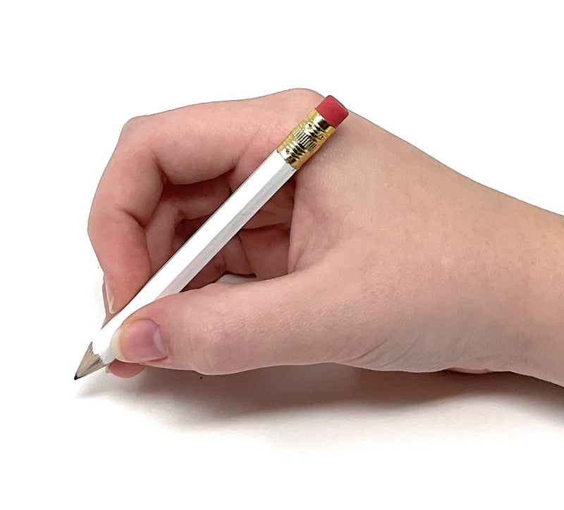 Express Pencils Half Pencils with Eraser - Golf, Classroom, Pew, Short, Mini, Non Toxic- Hexagon, Sharpened, #2 Pencil, Color - White, Box of 72, Pocket PencilsTM - Image 3