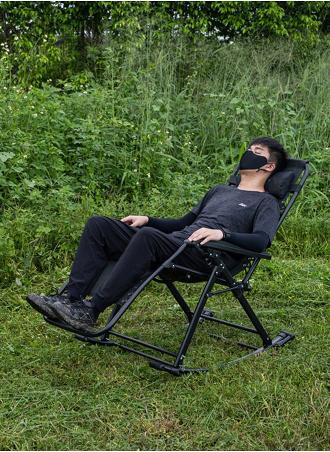 AL SANIDI - Fodable Trips Chair, Trips Chair, Black, Size112*67*76Cm - Image 1