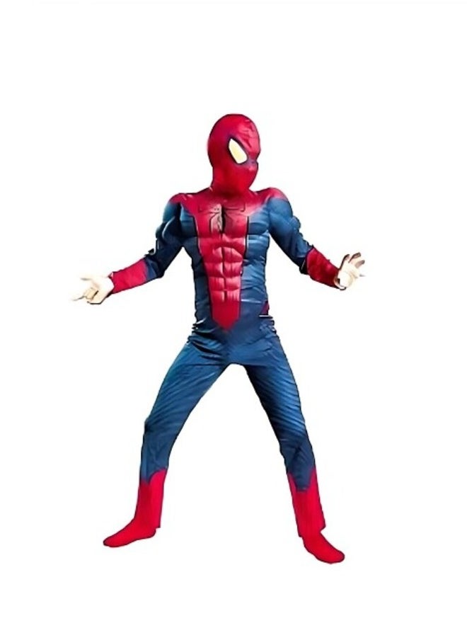 Oulabi Mir Spiderman Costume with Digital Muscles 6-7 Years Old 