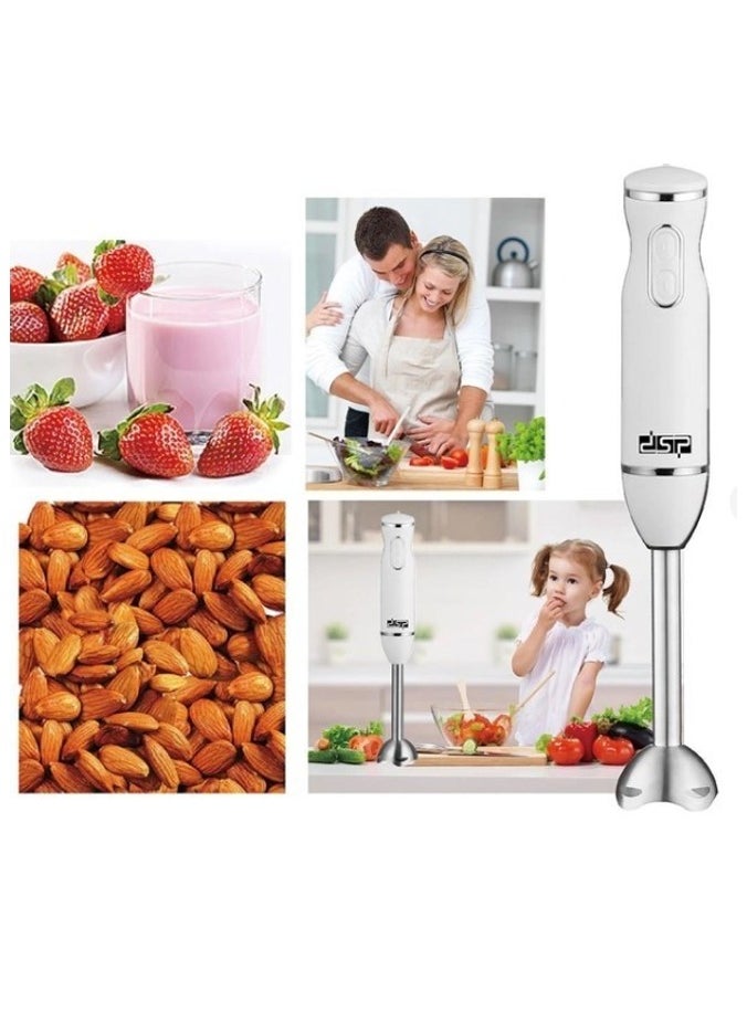 DSP - Blender chopper manual immersion 500W DSP KM 1139 with metal leg white - Image 1